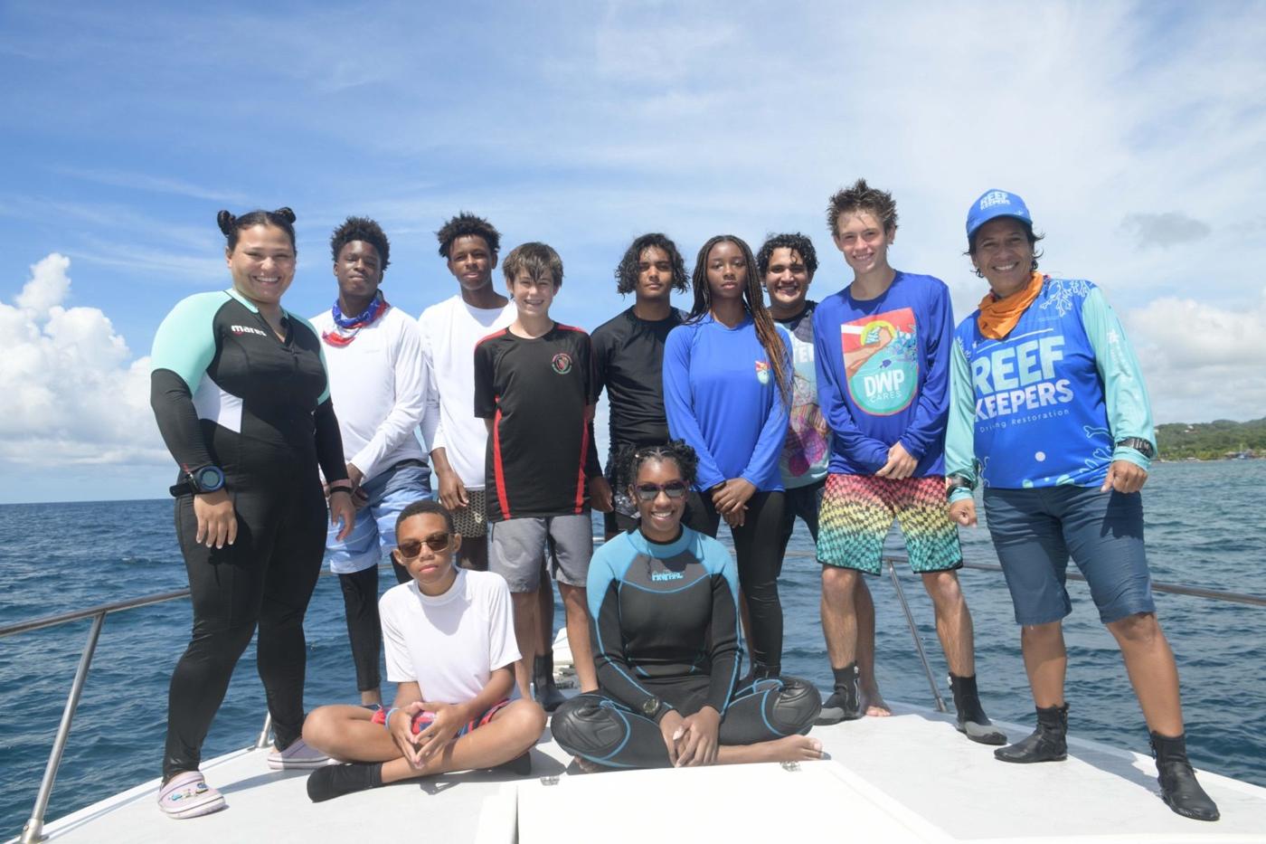 DTI CARES youth team preparing for a conservation expedition