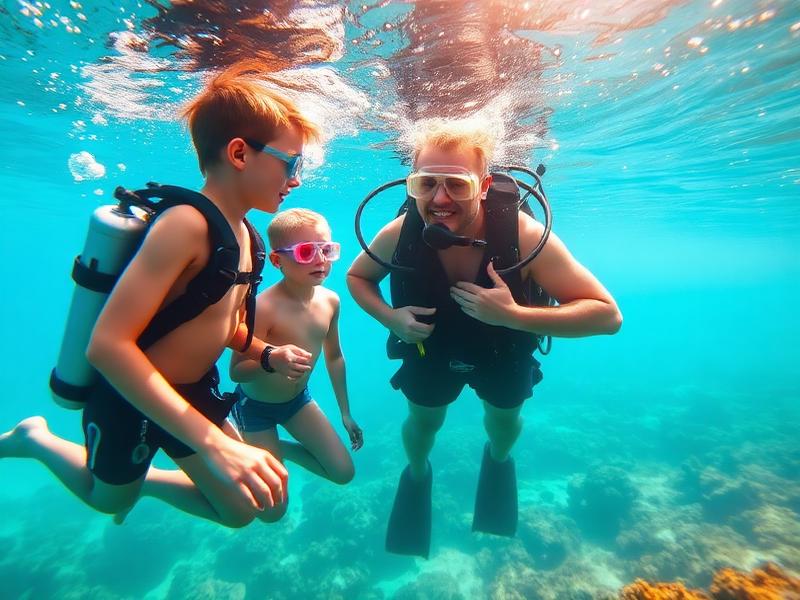 Marine conservation instruction in progress